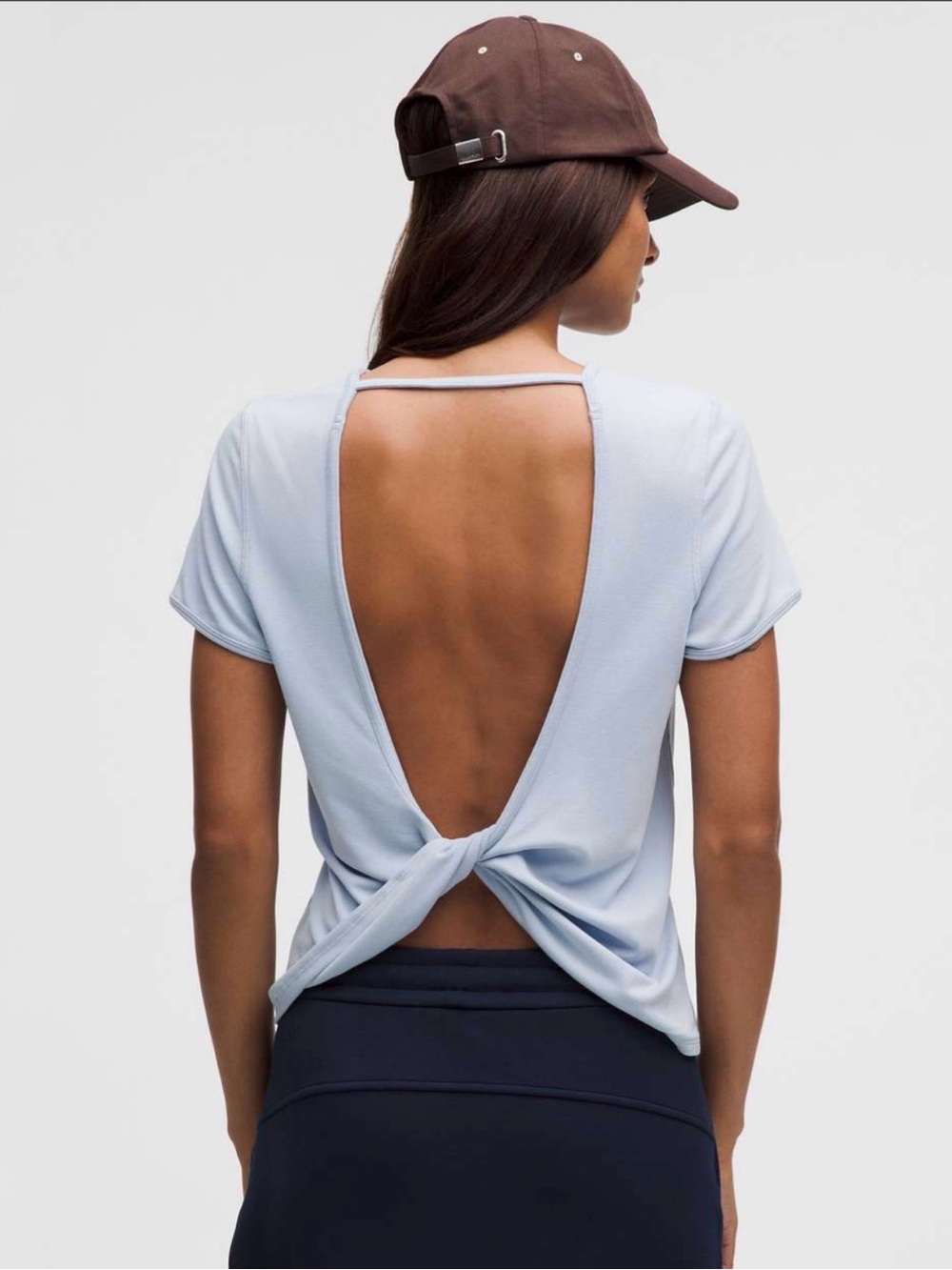 Lululemon Twist-Back Soft Ribbed Short-Sleeve Top